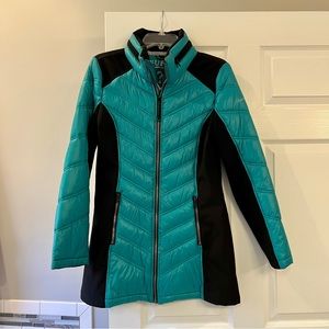 Guess Color Block Puffer Coat